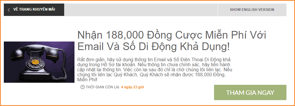 Nhan 188.000 VND mien phi - Hong Nhung